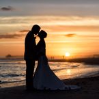 Wedding at sunset in Myrtle Beach