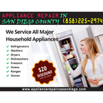 Appliance Repair in San Diego County, (858) 225-2974