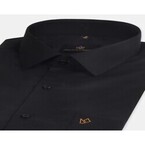 Men Black Color Simple Regular Fit Cotton Shirt - Surat, NB, Canada