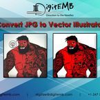 Convert JPG to Vector Illustrator