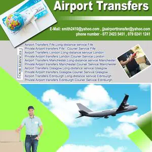 Courier Service Manchester | JJS Airport Transfers - Glasgow, Fife, United Kingdom