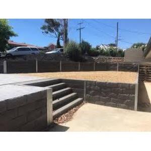 Retaining wall construction - Lonsdale, SA, Australia