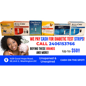 Sell Us Your Strips-Cash for Diabetic Test Strips - Washignton, DC, USA