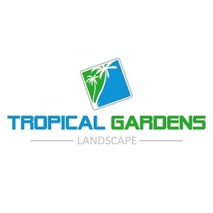 Tropical Gardens Landscape - Sarasota, FL, USA